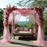 1 Panel White Tulle Sheer Backdrop Curtain Ceiling Drapes For Wedding Baby Shower  Photo Decor 16