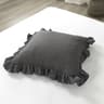 100 Washed Linen Ruffled Throw Pillow Cover French Flax Cushion Cover For Couch Bed  Living Room 16