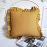 100 Washed Linen Ruffled Throw Pillow Cover French Flax Cushion Cover For Couch Bed  Living Room 15