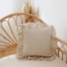 100 Washed Linen Ruffled Throw Pillow Cover French Flax Cushion Cover For Couch Bed  Living Room 14