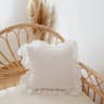 100 Washed Linen Ruffled Throw Pillow Cover French Flax Cushion Cover For Couch Bed  Living Room 10