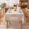 Rustic Farmhouse Hollow Splicing Tassel Tablecloth Washable Rectangle Table Cover For Kitchen  Holi 8