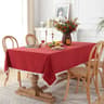 Farmhouse Cotton Tablecloth With Pompom Tassels Square Washable Cover For Kitchen  Dinning 8