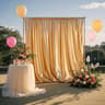 1 Panel Satin Backdrop Curtain Silky Shimmer Photo Drape Panel For Wedding Prom  Parties 14