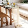 Sage Green Cheesecloth Table Runner Boho Gauze Sheer Drapery For Wedding Party  Baby Shower 6