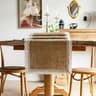 Natural Burlap Jute Fabric Table Runner  Aisle Runner Farmhouse Decor For Weddings  Gardens 9