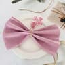 Orange Cotton Polyester Blend Cloth Napkins 6 Pieces 30x45cm Washable Dinner Napkins For Wedding  P 17