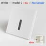 SANDIY Indoor Recessed LED Step Light Modern NonSensor Wall Nightlight For Staircase Balcony  Bedro 12