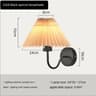 Nordic Retro Pleated Umbrella LED Wall Lamp Creative Decorative Sconce For Bedroom Bedside  Living  6