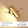 Nordic Rotatable Solid Wood LED Wall Lamp Adjustable Bedside Light 8