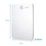Unbreakable Acrylic FogFree Shower Mirror With Suction Cup Mount 7