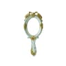 Portable Handheld Metal Beauty Mirror With Vintage Rose Embossing  Desktop Stand 6