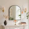 JHK Arched Gold Large Size Bathroom Vanity  Entryway Decorative Wall Mirror 7