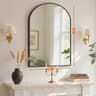 JHK Arched Gold Large Size Bathroom Vanity  Entryway Decorative Wall Mirror 11