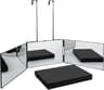 Travel 360 Trifold Vanity Mirror With Telescoping Hooks 6
