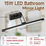 Tricolor Adjustable LED Mirror Front Light With Memory Function 8