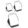 Desktop Foldable PU Leather Makeup Mirror With Tulip Pattern 5