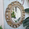 Classical French Retro Relief Wall Mirror For Home Wedding  Garden Decor 7