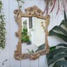 Classical French Retro Relief Wall Mirror For Home Wedding  Garden Decor 9