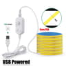 5V Flexible COB LED Motion Sensor Light Strip USB  Battery Powered 9