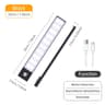 Wireless PIR Motion Sensor LED Night Light Bar USB Rechargeable UnderCabinet Lamp 9