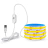 5V USB Touch Dimmer COB LED Strip Light Flexible Linear Tape Ribbon 8