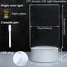 Creative USB Transparent Luminous Acrylic Note Lamp Desktop Message Board With Pen  Warm Glow Base 7
