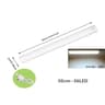 PIR Motion Sensor LED Under Cabinet Light Bar Dimmable Rechargeable Closet  Staircase Safety Lamp 13