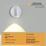 Rechargeable LED Motion Sensor Spotlight With Remote  Cordless Wall Mount 7
