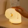 Cute Duck Silicone TouchControl LED Nursery Night Light USB Rechargeable 10