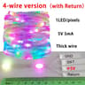 20M WS2812B RGBIC Smart LED Curtain String Lights 7