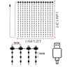 Smart AppControlled RGB LED Curtain String Lights With Remote  Music Sync 6