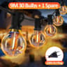 G40 Outdoor Globe LED String Lights IP65 Shatterproof Plastic Bulbs  Balcony Garland For Wedding  C 6