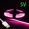 27mm UltraThin 5V USB COB LED Strip Light 480 LEDsm Flexible Linear Tape For PC  TV Backlight 12