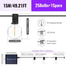 Solar Outdoor G40 Globe Patio String Lights Shatterproof LED Weatherproof Hanging Lights For Backya 12