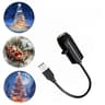 USB LED Christmas Projection Night Light Adjustable Holiday Decor Lamp With Interchanging Patterns 8