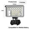 Portable LED Work Light Floodlight For Makita 144V20V Battery 3458Inch Cordless Spotlight Flashligh 8