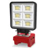 48W Portable LED Work Light Compatible With DeWaltMilwaukeeMakita Work Light Adjustable Base Rechar 8