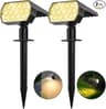 Outdoor Solar Landscape Spotlights 52 LED 3 Modes IP65 Waterproof Wall  Pathway Ground Lights 6
