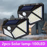 100 LED Solar Motion Sensor Security Flood Light Waterproof Outdoor Wall Lamp For Garage Yard 7