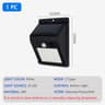 Modern Outdoor LED Solar Motion Sensor Wall Lamp Waterproof Sconce For Garden Fence Porch Path 9