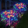 420 LED Solar Firework Ground Stake Lights Waterproof Dandelion Fairy Light For Garden Yard Pathway 8