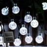 124PCS Solar String Lights Outdoor 60 LED Crystal Globe Lights With 8 Modes Waterproof Solar Powere 8