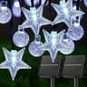Solar Outdoor String Lights Crystal Ball  Star 8Mode Fairy Light For Garden Camping Christmas 6