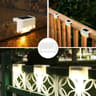 4 To 32 Pack LED Solar Step Lights Outdoor Waterproof Stair Lamp For Patio Fence Balcony Deck Pathw 6