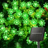 Solar Lotus Flower String Lights Double Layer Blossom Fairy Lamp For Outdoor Garden Fence Patio Chr 12