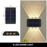 2 To 12 LED Solar Outdoor Wall Light Waterproof Down Luminous Lamp For Garden Balustrade Patio Deco 8