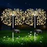 200 LED Solar Firework Lights Outdoor Copper Wire Flower Lamp For Landscape Patio Pathway Lawn Deco 7