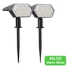 108 Or 92 LED Solar Landscape Spotlights Waterproof IP65 Warm White Adjustable Garden Light 7