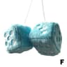 Long Hair Plush Dice Pendant Car Interior Hanging Ornament Hot Stamping Dot Cube Auto Accessory 14